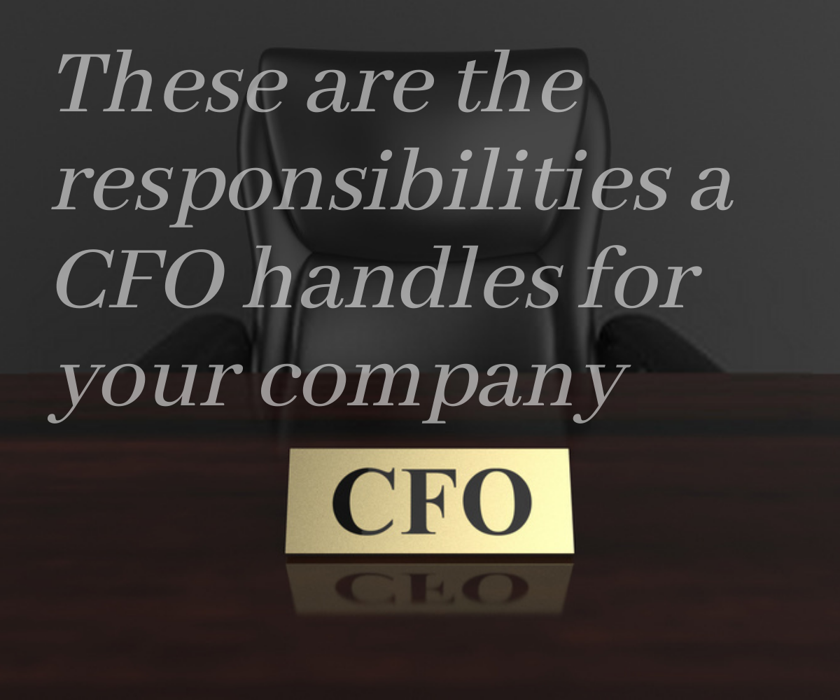 These are the responsibilities a CFO handles for your company